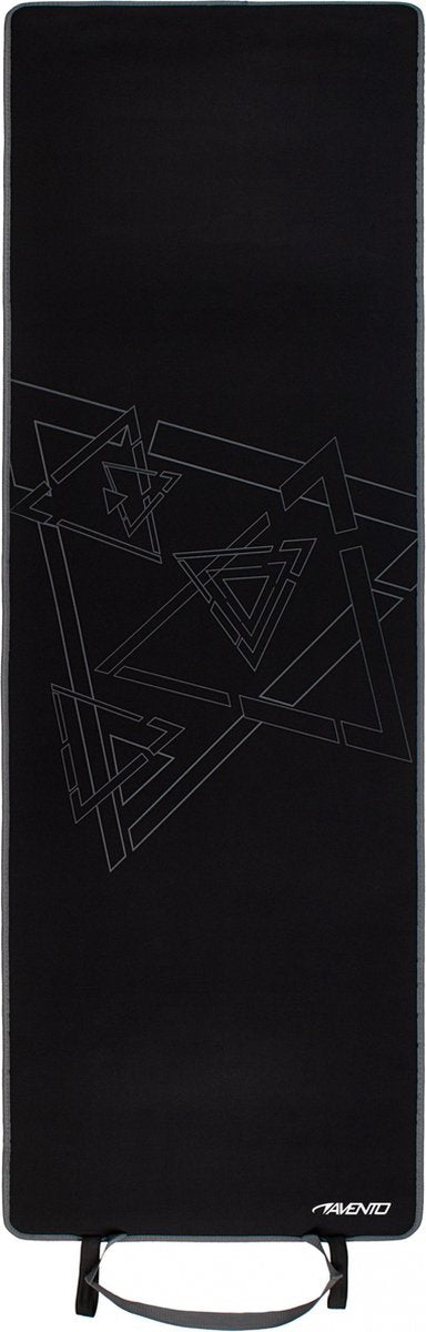 Avento Fitnessmatte Neopren – 180 x 60 x 0,6 cm – Schwarzgrau