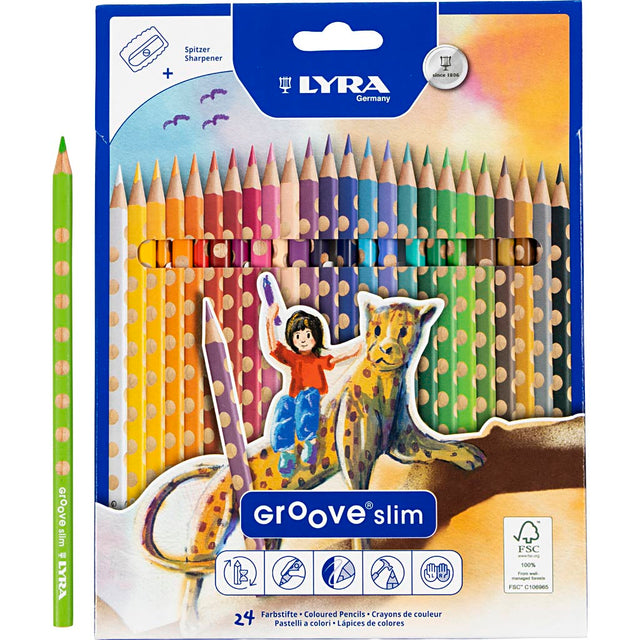 Https: www.cchobby.nl Groove-thin-colored-pencils-l-18-cm-fill-3-3-mm-various-colors-24-piece-1-box