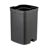 Wenko 1069577 - afvalemmer davos zw.5 ltr. ec | 1 stuks
