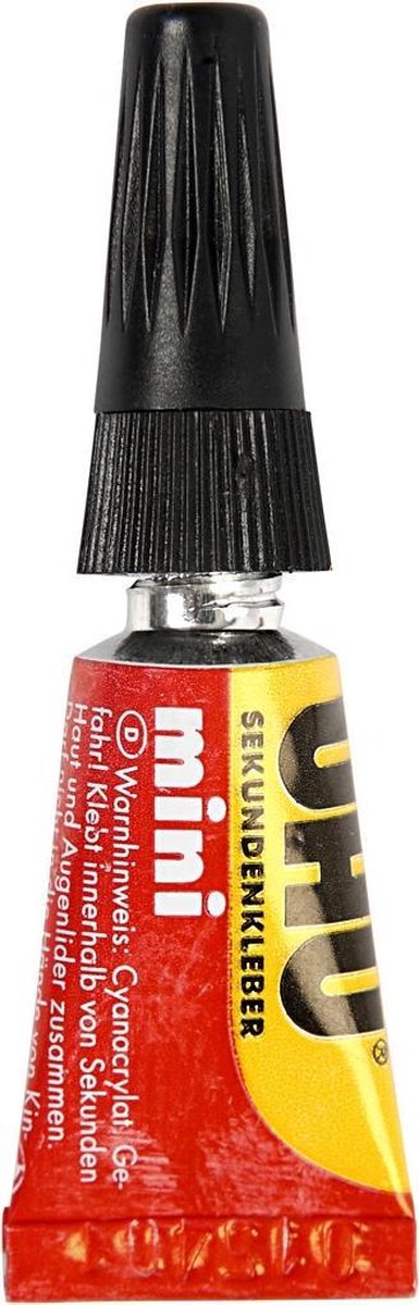 Creativ Company Uhu Sekundenkleber transparent 1 Gramm 3 Stück