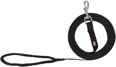 Trixie Hundeleine Schleppleine Gurtband schwarz