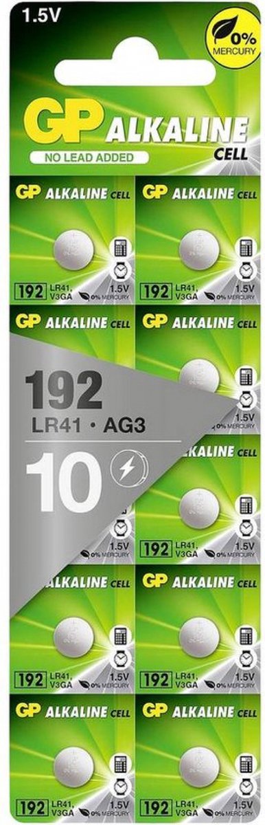 Gp alkaline mini aaa-batterijen voor speelgoed, afstandsbedieningen en zaklampen, verpakking van 10 stuks