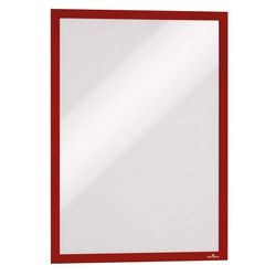 Displayrahmen, langlebig, Duraframe, selbstklebend, A3, rot, Packung mit 2 Stück