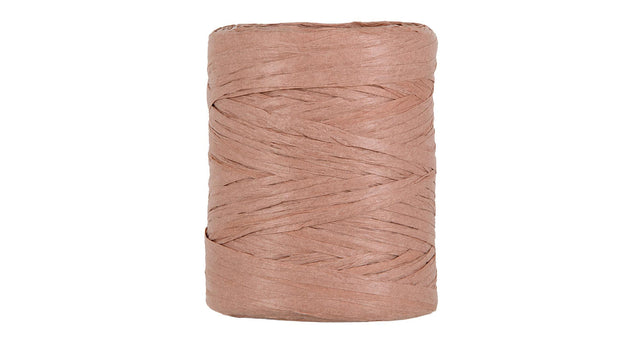 Papier raffia 5-8mm 100mtr old pink