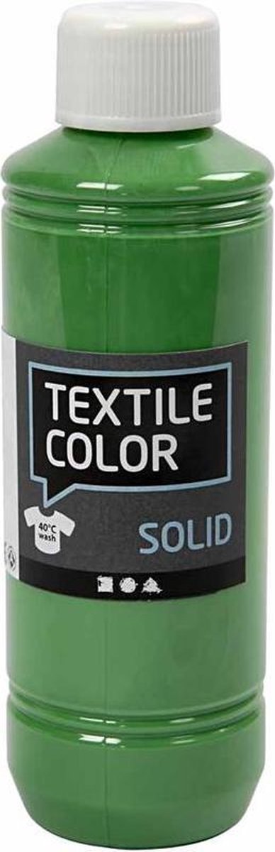 Kreativfirma Textilfarbe Deckung Textilfarbe - Brilliant Green, 250 ml