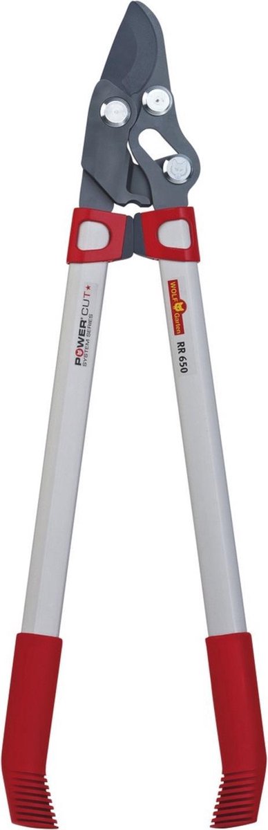 Wolf-Garten Gartenschere Power Cut RR* 650 – Länge 650 mm – Hebelarme aus Aluminium – 2x mehr Leistung – Blattspannung einstellbar