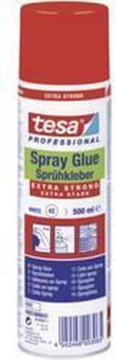 Tesa Professional 1059263 – Tesa Klebespray extra stark 500 ml | 6 Stück