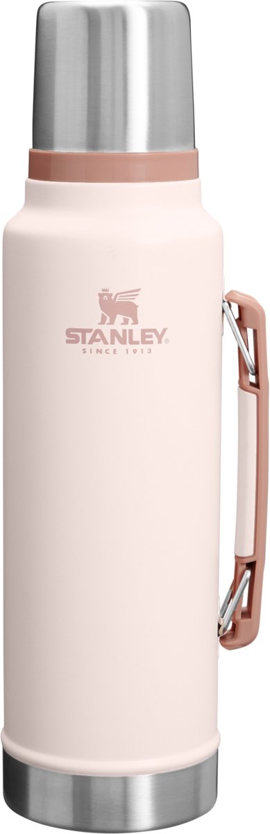Stanley Classic Legendary Thermoskanne 1,4 l hält 40 Stunden heiß, 35 Stunden kalt – auslaufsicher – spülmaschinenfest – BPA-frei – für Kaffee, Tee und mehr – Edelstahl-Thermoskanne – mattschwarz