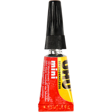 Creativ Company Uhu Sekundenkleber transparent 1 Gramm 3 Stück