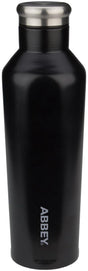 Abbey Camp Abbey Trinkflasche doppelwandig – Godafoss – 0,48 l – Schwarz Silber – 0,48 l
