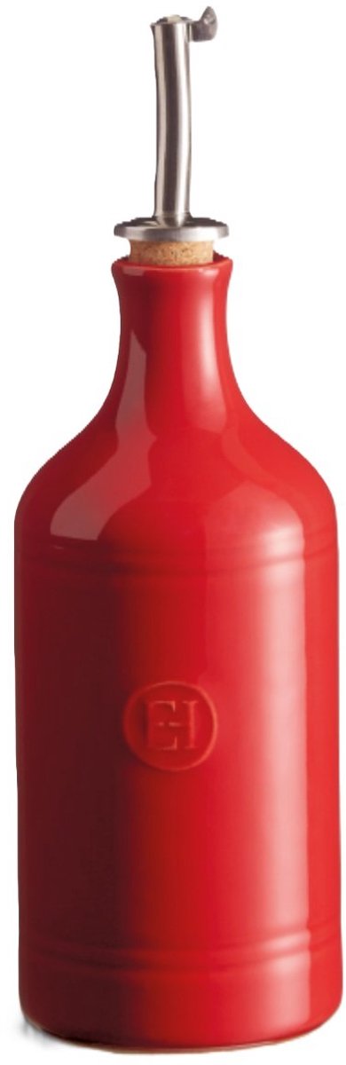 Emile Henry Öl- und Essigflasche – 450 ml – rot