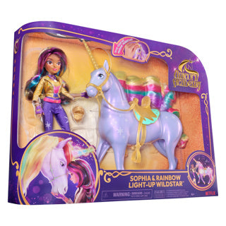 Einhorn-Akademie-Geschenkset Einhorn Wildstar Regenbogen leuchtende Pop-Sophia