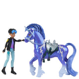 Einhorn-Akademie-Puppe Rory und Einhorn Sturm 11,5 cm und 12,5 cm