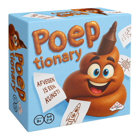 Identity games poep-tionary - afvegen is een kunst!