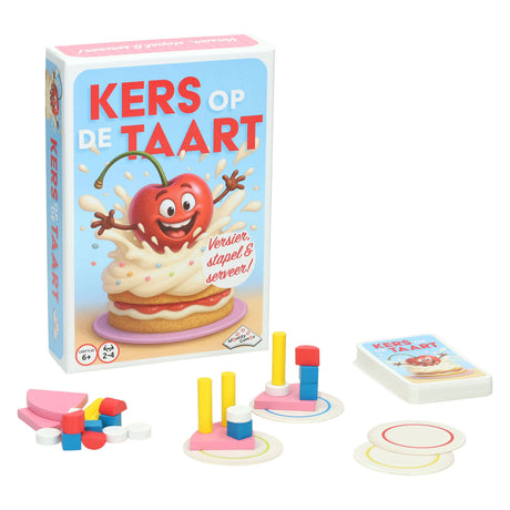 Identity games stapel- en balansspel kers op de taart - 4 spelers