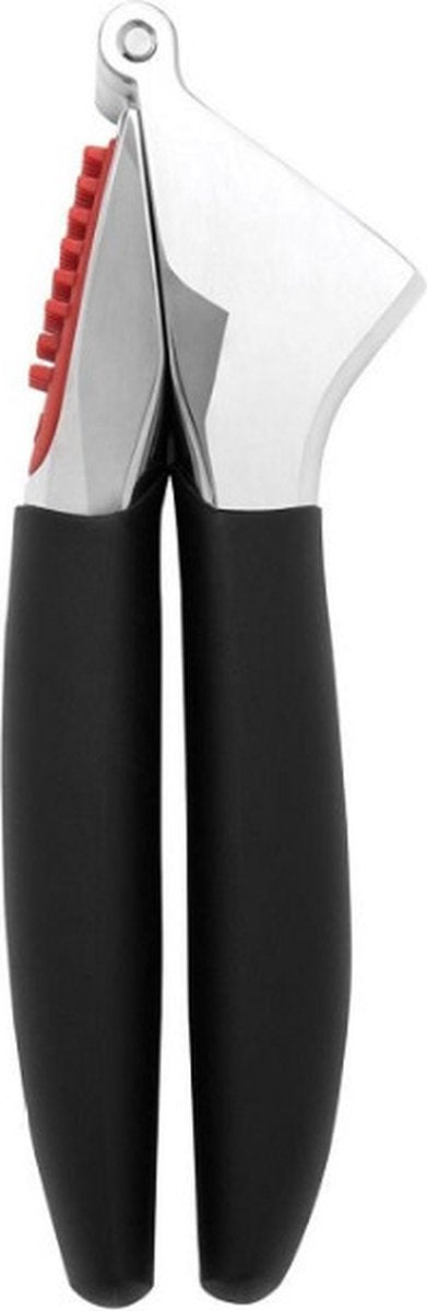 Oxo - Knoblauchpresse - Silberschwarz - extra großer Vorratsbehälter