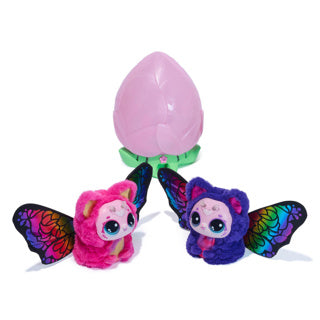 Hatchimals Bloomables – Kittyfly – interaktives Spielzeug und Blume mit wiederholbarer Enthüllung und Transformation, über 100 Geräusche und Reaktionen (Stile variieren)