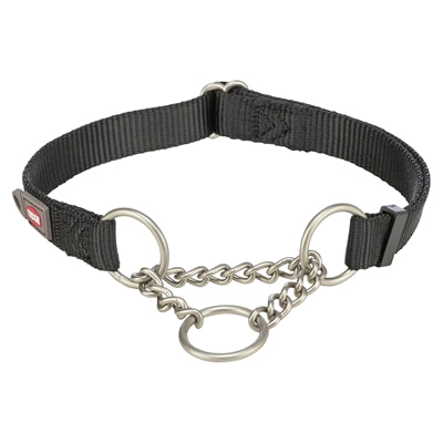 Trixie Hundehalsband Premium Halbschlupfhalsband schwarz