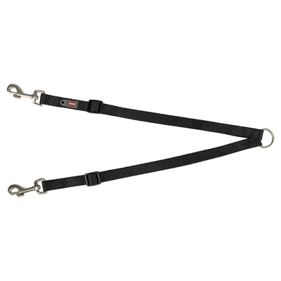 Trixie Hundeleine Premium Koppellinie schwarz
