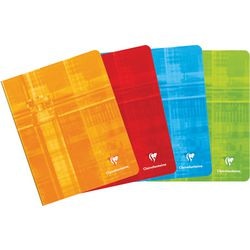 Geheftete Notizbücher 392 16,5x21cm sortiert kariert 5x5