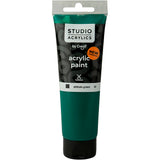 Creall Studio-Acrylfarbe, deckend, Phtalogrün (52), 120 ml, 1 Flasche