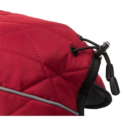 Trixie Hundemantel Minot Rot 45cm - gepolstertes Fleece, Reflektoren, verstellbarer Bauchgurt