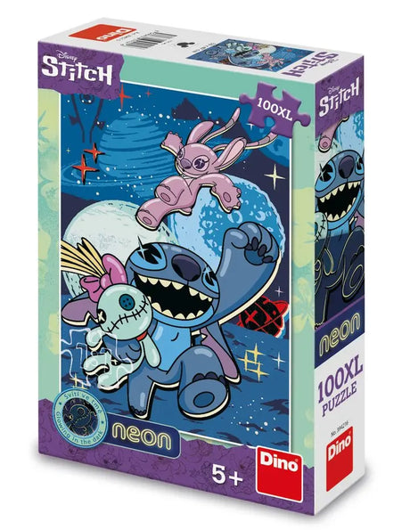 Dinotoys Dino-Puzzle von Disney's Stitch Neon – 100 XL-Teile