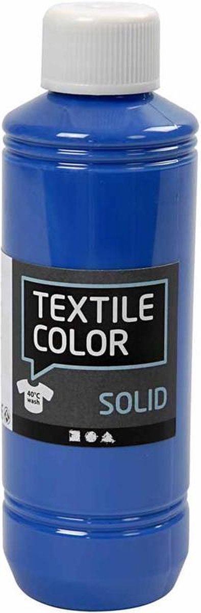 Kreativfirma Textilfarbe Deckung Textilfarbe - Brilliant Blue, 250 ml