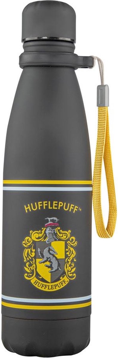 Markenlose Harry-Potter-Wasserflasche, Thermo-Wasserflasche, Hufflepuff, Schwarz