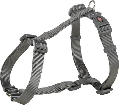 Trixie Hundegeschirr Premium H-Geschirr grau