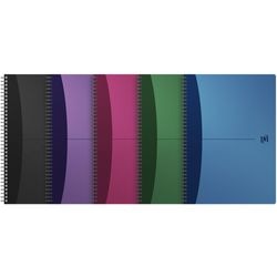 Oxford 100101421 Vorlesungsblock blau, grau, grün, lila, rot DIN A4 kariert Seitenzahl: 90