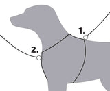 Trixie Hundegeschirr Premium Zeichnen schwarz grau