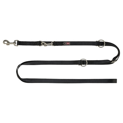 Trixie Hundeleine Premium verstellbar schwarz