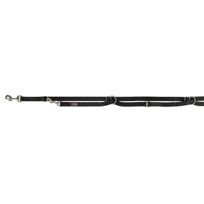 Trixie Hundeleine Premium verstellbar schwarz