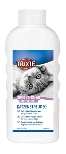 Trixie simple'n'nclean Deodorant Katzentoilette mit Babypuderduft