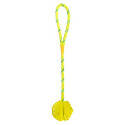 Trixie-Ball am Seil aus Naturkautschuk, schwimmend, lindgrün