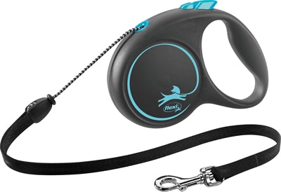 Flexi Retractable Line, schwarzes Designkabel, blau