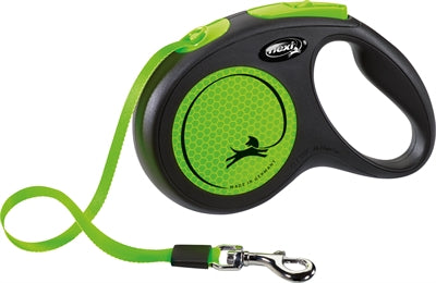 Flexi Retractable Line neues klassisches Neonband schwarz grün