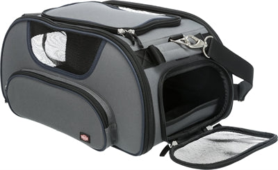 Trixie Hundetasche Flugzeugtasche Flügel grau blau