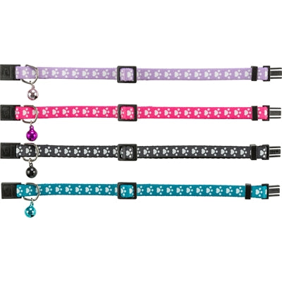 Trixie Halsband mit Katzenmotiv, elastisch, sortiert
