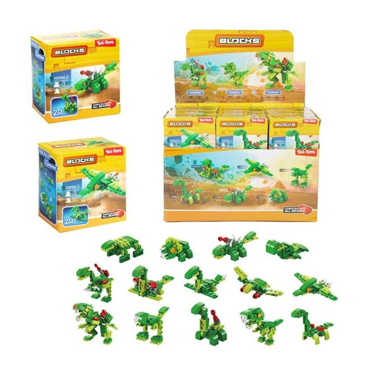 Toi-toys Toi Toys Bausteine Bausteine Dino oder Roboter