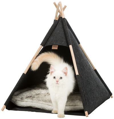 Trixie Katzenbett Tipi Filz Anthrazit