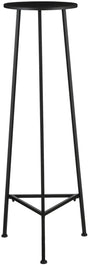 Mica decorations adine plantentafel - h120 x ø35 cm - metaal - zwart