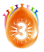 Paperdreams happy party ballonnen - 3 jaar - pak a 8 stuks latex
