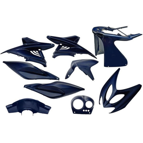 Kantenplatten-Set 9-teilig für Yamaha Aerox bis Baujahr 2014 – blau metallic