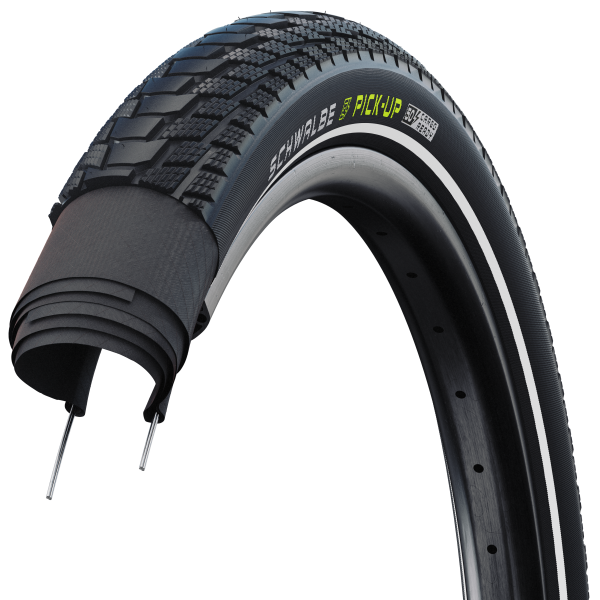 Schwalbe buitenband pick-up e-cargo wired 20 inch 65-406 - zwart met reflectie