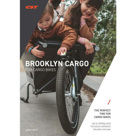CST-Außenreifen Brooklyn Pro Cargo (Babboe) 20 x 2,15 55-406 – schwarz mit Reflexion