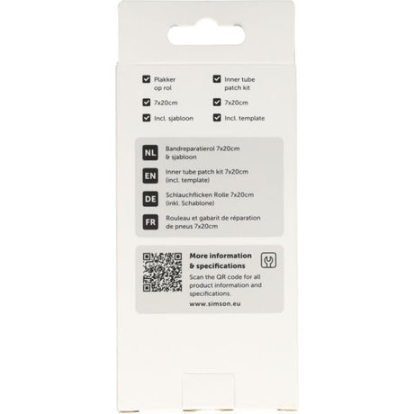 Simson Reifenreparaturrolle mit Schablone 7x20cm