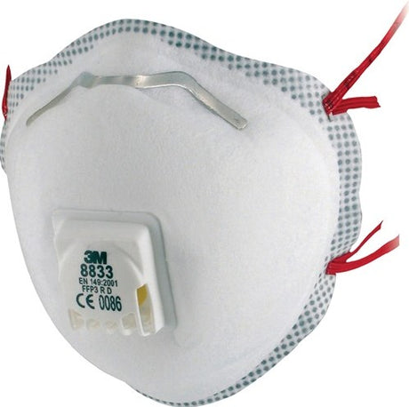 3m Staubmaske | ffp3 v r d | mit Ausatemventil | 10 Stück - 7100057145 - 7100057145