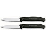 Victorinox Gemüsemesser gezahnt 2 Stück schwarz